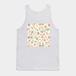 Minimalist flowers pattern Tank Top